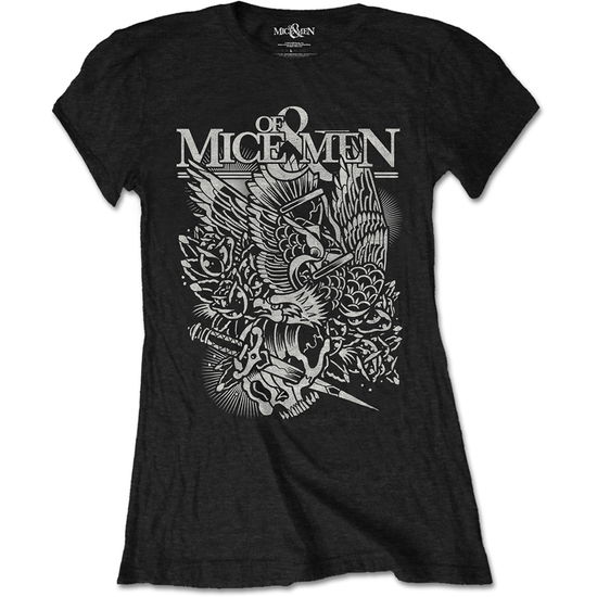 Of Mice & Men Ladies T-Shirt: Eagle - Of Mice & Men - Mercancía - Bravado - 5055979953241 - 