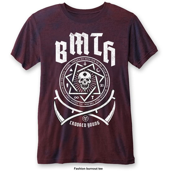 Bring Me The Horizon Unisex T-Shirt: Crooked Young (Burnout) - Bring Me The Horizon - Marchandise - Bravado - 5055979982241 - 