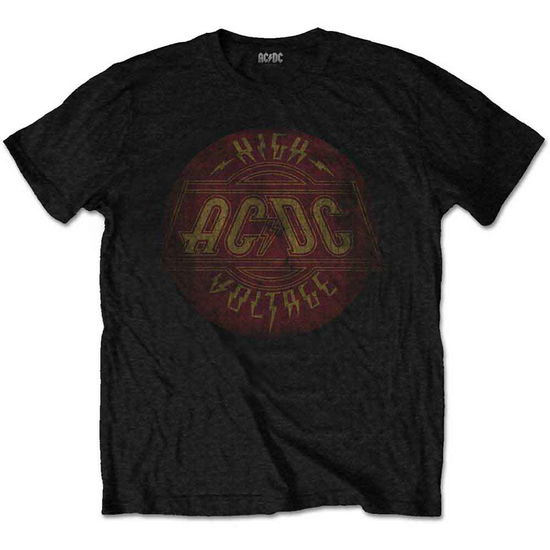 AC/DC Unisex T-Shirt: High Voltage Vintage - AC/DC - Produtos -  - 5056170641241 - 