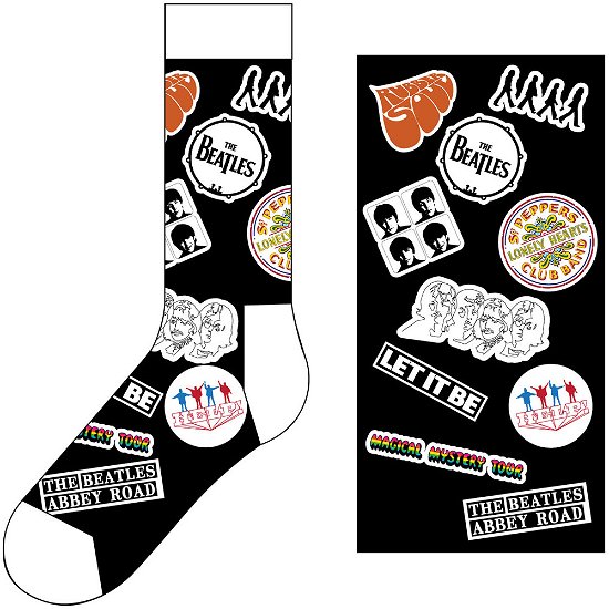 Cover for The Beatles · The Beatles Unisex Ankle Socks: Icons (UK Size 7 - 11) (Bekleidung) [size M] [Black - Unisex edition]