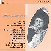 Cover for Ljuba Welitsch · Recital: Salome / Giovanni,don / Ballo / Tosca (CD) (2000)