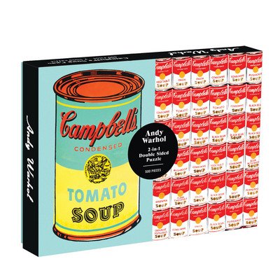 Cover for Galison · Andy Warhol Soup Can 2-sided 500 Piece Puzzle (GAME) (2018)