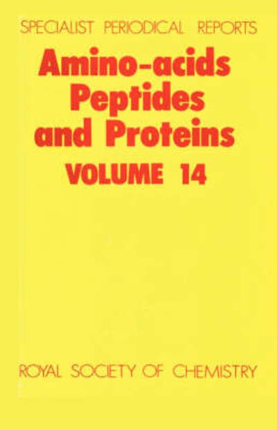 Cover for Royal Society of Chemistry · Amino Acids, Peptides and Proteins: Volume 14 - Specialist Periodical Reports (Innbunden bok) (1983)