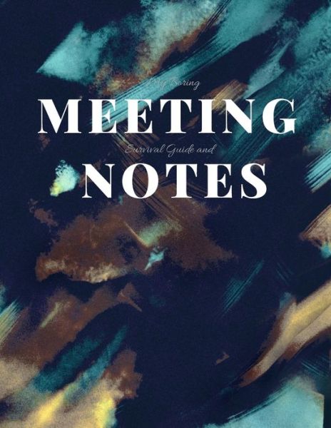 Cover for Gadfly Books · My Boring Meeting Survival Guide and Notes 8.5x11 Meeting Notebook and Puzzle Book (Paperback Book) (2019)