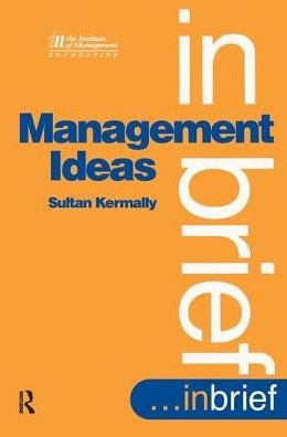 Cover for Sultan Kermally · Management Ideas (Hardcover Book) (2017)
