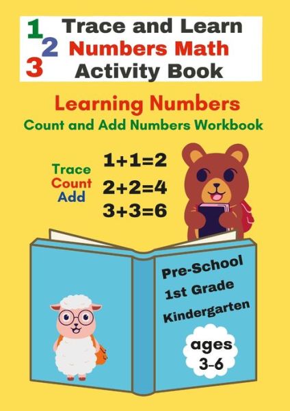 Cover for Anna Coleman · Trace and Learn Numbers Math Activity Book ages 3-6 Pre-School to 1st Grade (Paperback Book) (2021)