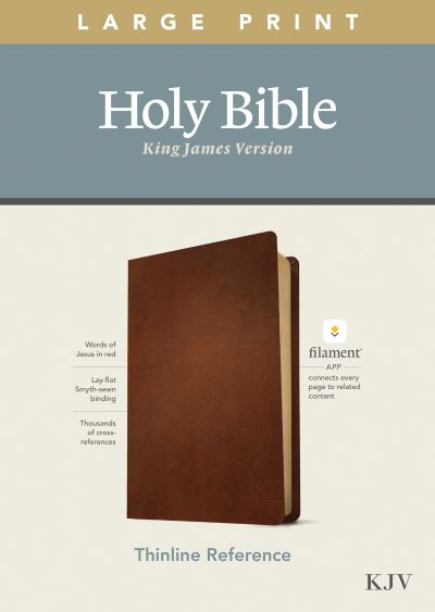 Cover for Tyndale · KJV Large Print Thinline Reference Bible, Filament Edition (Leather Book) (2020)