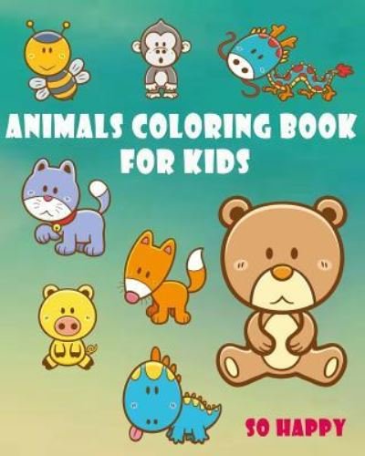 Cover for C B · Animals Coloring Book for Kids (Paperback Book) (2017)