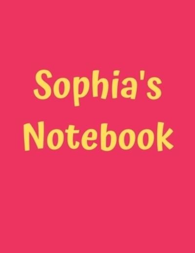 Cover for 99 Notes · Sophia's Notebook (Pocketbok) (2019)