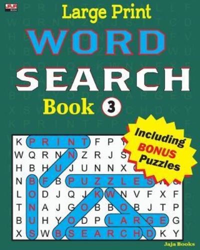 Cover for Jaja Books · Large Print Word Search Book (Pocketbok) (2018)
