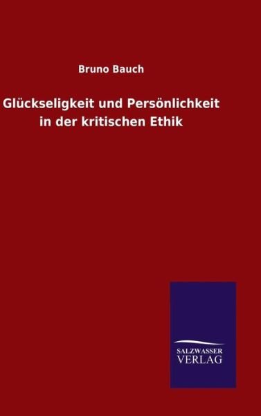Cover for Bauch · Glückseligkeit und Persönlichkeit (Book) (2016)