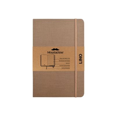 Cover for Moustachine · Moustachine Classic Linen Pocket Dark Tan Dotted Flex (Book) (2024)