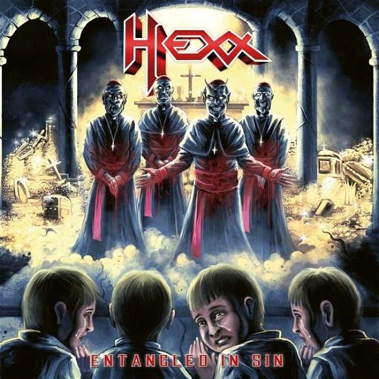 Hexx · Entangled in Sin (Red Vinyl) (LP) (2020)