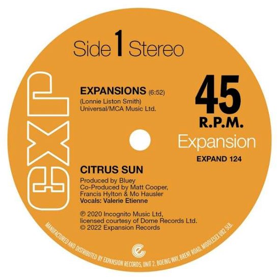 Expansions / Hard Boiled - Citrus Sun - Music - EXPANSION RECORDS - 5019421521242 - May 20, 2022