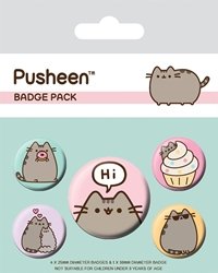 Pusheen - Pack 5 Badges - Hi - Pusheen - Merchandise - PHM - 5050293806242 - 7. Februar 2019