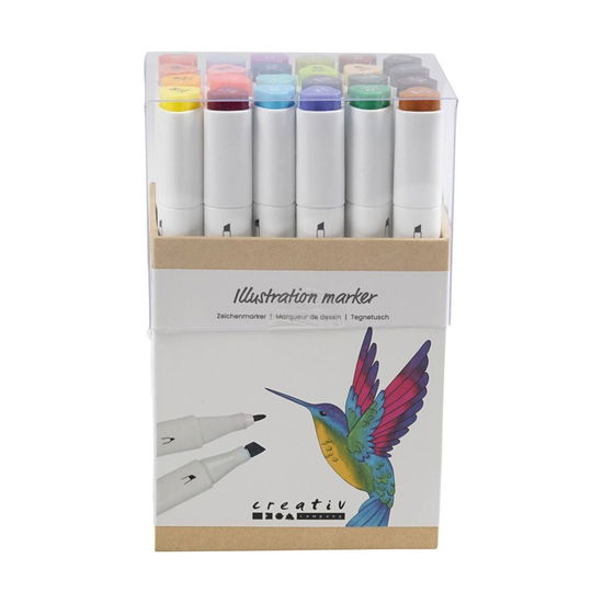 Drawing Ink 24 Pcs. (37378) - Craft Kit - Gadżety - Creativ Company - 5712854631242 - 