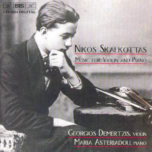 Cover for Skalkottas / Demertzis,georgios / Asteriadou,maria · Sta for Solo Vln / Stna #1 for Vln &amp; Pno (CD) (1999)