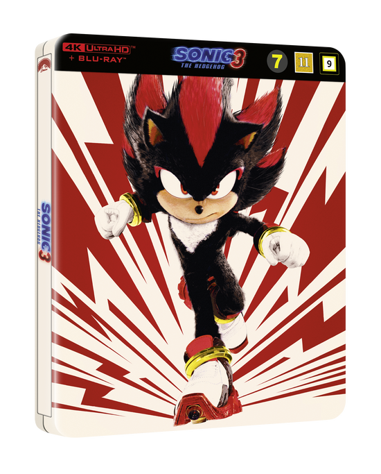 Cover for Sonic the Hedgehog 3 (Shadow) (4K UHD Blu-ray) [Limited Shadow Steelbook edition] (2025)