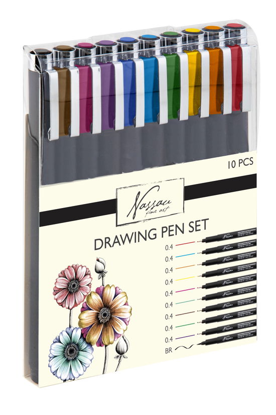 KREA: Fineliners pennesæt, farvede, 10 stk - Nassau - Other - Legind - 8715427103242 - August 22, 2023