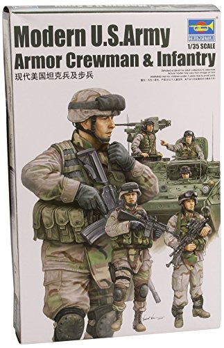 1/35 Modern Us Army Armor Crewman En Infantry - Trumpeter - Koopwaar - Trumpeter - 9580208004242 - 