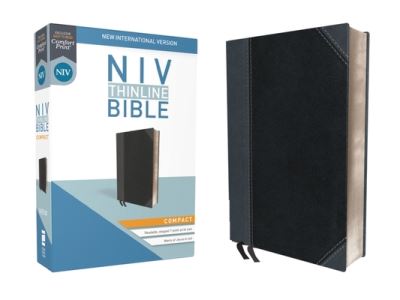 Cover for Zondervan · NIV, Thinline Bible, Compact, Leathersoft, Black / Gray, Red Letter Edition, Comfort Print (Imitation Leather Bo) (2017)