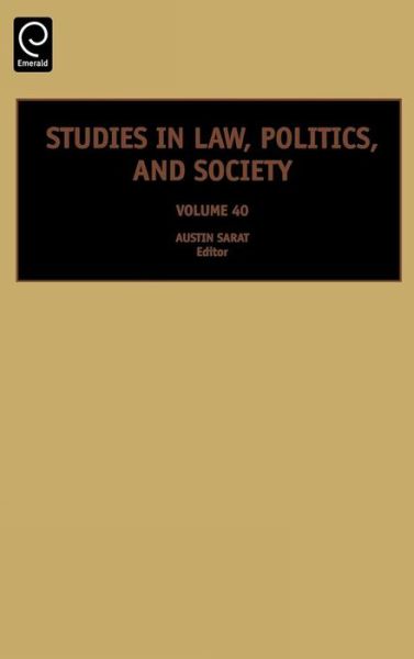 Cover for Austin Sarat · Studies in Law, Politics, and Society - Studies in Law, Politics, and Society (Hardcover Book) (2007)