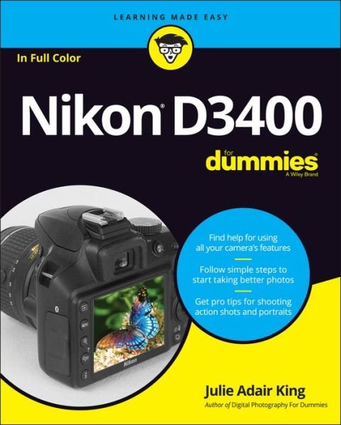 Nikon D3400 For Dummies - JA King - Bøker - John Wiley & Sons Inc - 9781119336242 - 27. desember 2016