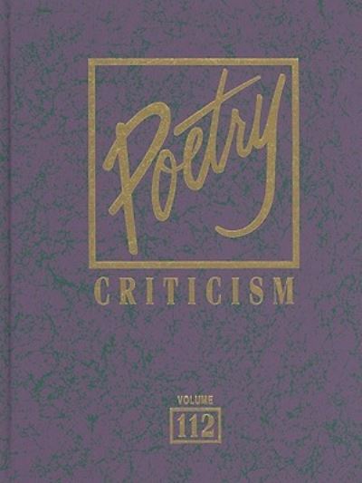 Poetry Criticism - Michelle Lee - Książki - Gale Research Inc - 9781414471242 - 7 stycznia 2011