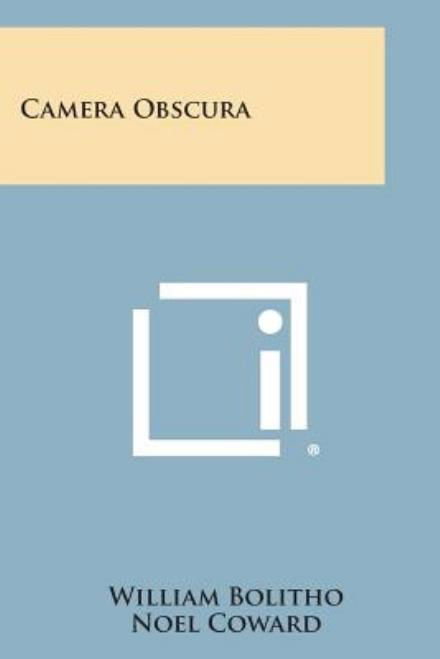 Cover for William Bolitho · Camera Obscura (Paperback Book) (2013)