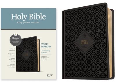 Cover for Tyndale · KJV Wide Margin Bible, Filament Enabled Edition (Red Letter, Hardcover LeatherLike, Ornate Tile Black) (Bog) (2023)