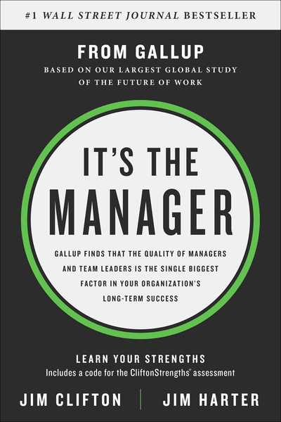 Cover for Jim Clifton · It's the Manager: Moving From Boss to Coach (Hardcover Book) (2019)