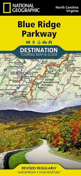 Cover for National Geographic Maps · Blue Ridge Parkway, USA: Destination Map (Landkarten) [2022nd edition] (2022)