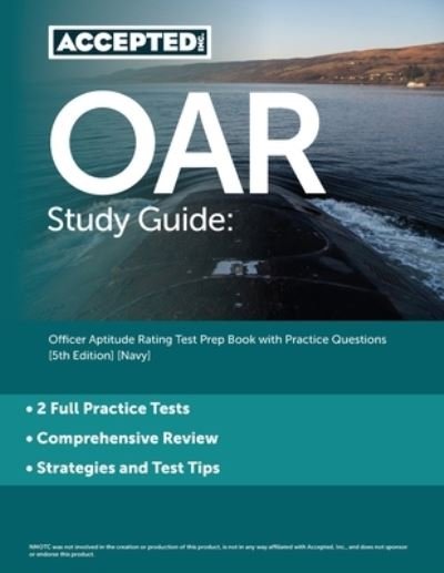 Cover for Cox · OAR Study Guide: Officer Aptitude Rating Test Prep Book with Practice Questions [5th Edition] [Navy] (Paperback Bog) (2022)