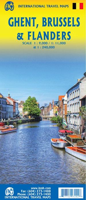 Cover for ITM Publications · International Travel Maps: Ghent, Brussels &amp; Flandern (Hardcover bog) (2023)