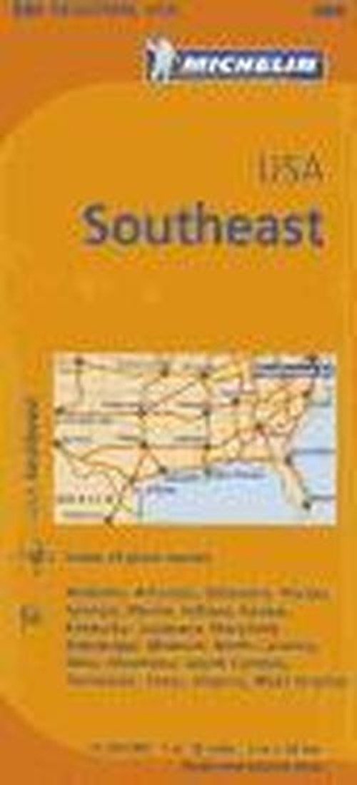 Michelin Usa: Southeast Map 584 (Maps / Regional (Michelin)) - Michelin Travel & Lifestyle - Books - Michelin Travel & Lifestyle - 9782067175242 - April 15, 2018