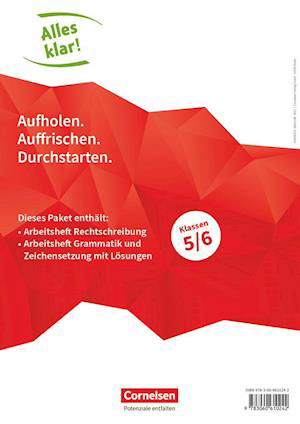 Cover for Cornelsen Verlag GmbH · Alles klar! Deutsch. Sekundarstufe I 5./6. Schuljahr. Rechtschreibung + Grammatik und Zeichensetzung im Paket (Pocketbok) (2021)