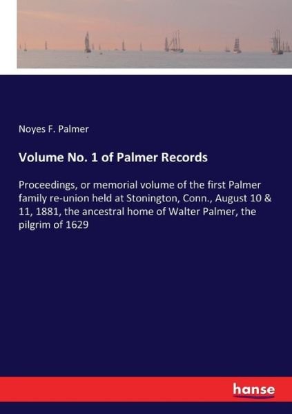 Cover for Palmer · Volume No. 1 of Palmer Records (Buch) (2017)