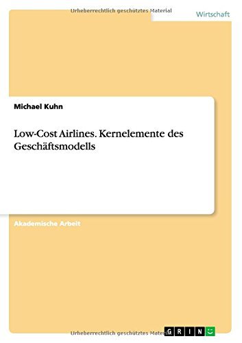 Cover for Kuhn · Low-Cost Airlines. Kernelemente de (Bog) [German edition] (2014)