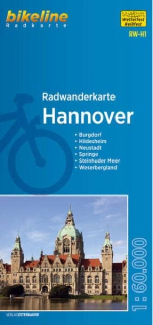 Cover for Hannover cycling tour map - Radwanderkarten (Map) (2023)