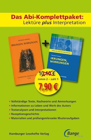 Cover for Theodor Fontane · Irrungen, Wirrungen -  Lektüre plus Interpretation: Königs Erläuterung + kostenlosem Hamburger Leseheft von Theodor Fontane. (Paperback Book) (2017)
