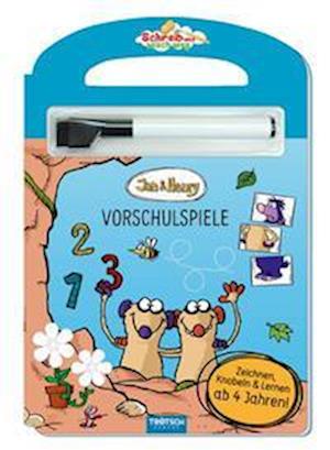 Trötsch Jan und Henry Schreib und wisch weg Pappenbuch Vorschulspiele - Trötsch Verlag - Books - Trötsch Verlag GmbH - 9783965526242 - June 1, 2022