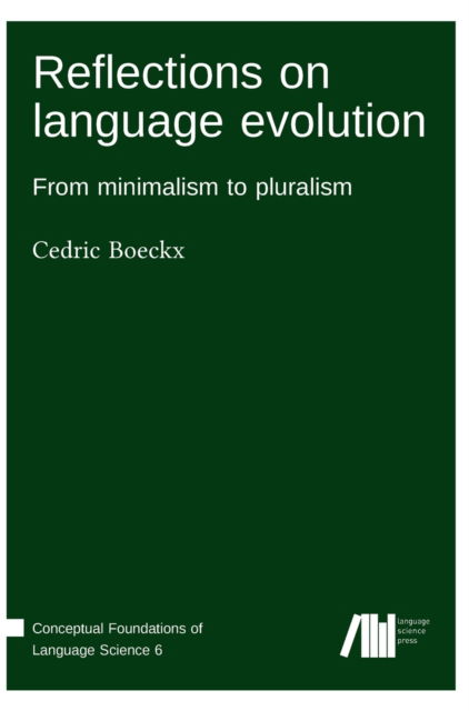 Cover for Cedric Boeckx · Reflections on language evolution (Hardcover Book) (2021)