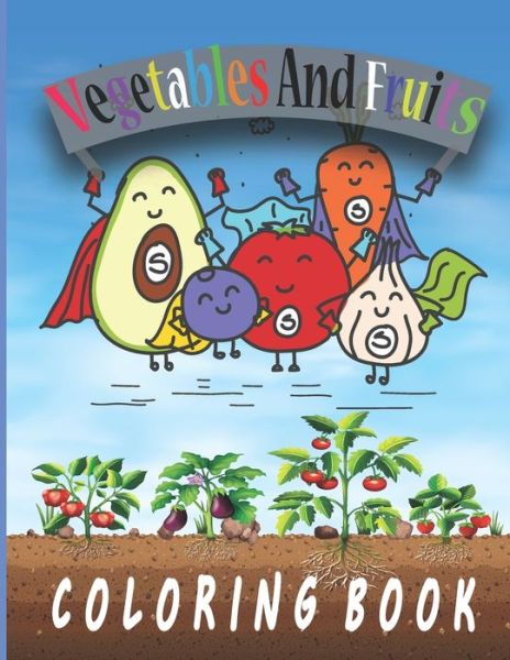 Cover for Student Book · Vegetables and Fruits Coloring Book (Paperback Book) (2020)