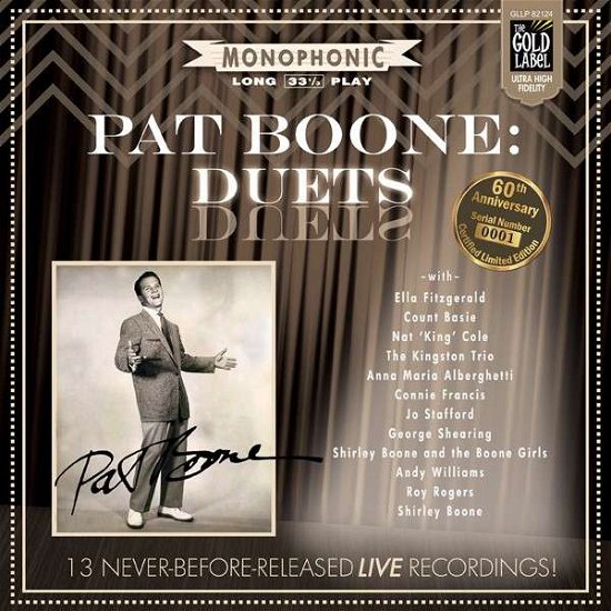 DUETS (60th ANNIVERSARY) (CERTIFIED LIMITED EDITION) - Pat Boone - Muziek - POP - 0786052821243 - 9 maart 2017