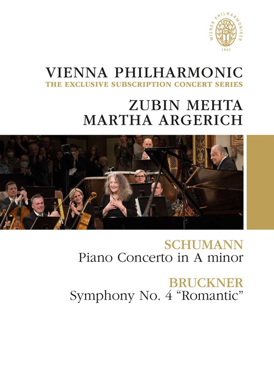 Cover for Argerich,Martha / Mehta,Zubin / Wiener Philharmoniker · Martha Argerich &amp; Zubin Mehta (DVD) (2024)