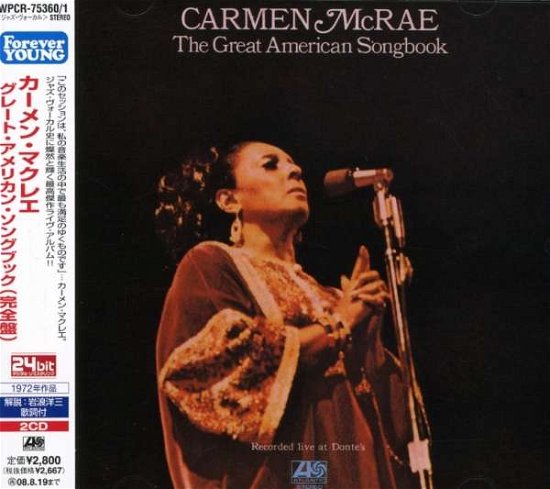 Great American Songbook - Carmen Mcrae - Musik - WEAJ - 4943674077243 - 20. februar 2008