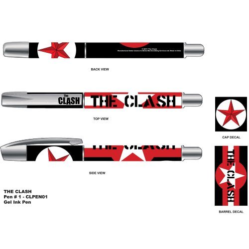 Cover for Clash - The · Clash (The): Star &amp; Stripes (Penna Gel) (Legetøj)