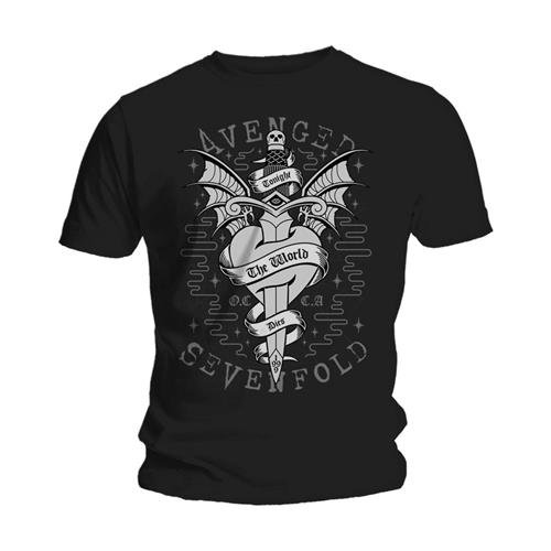 Avenged Sevenfold Unisex T-Shirt: Cloak & Dagger - Avenged Sevenfold - Merchandise - ROFF - 5055295389243 - 2. januar 2015