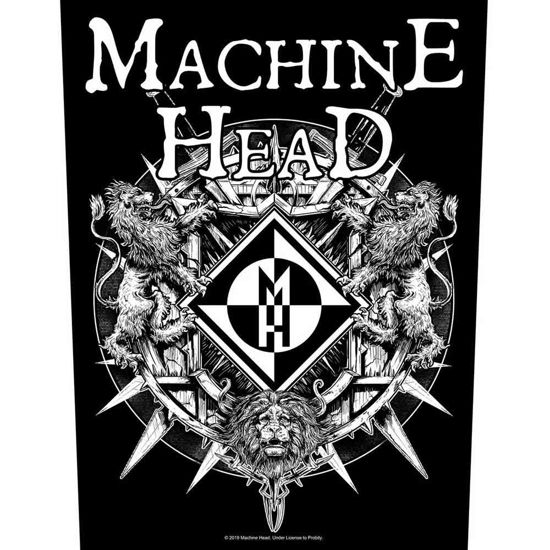 Machine Head Back Patch: Crest With Swords - Machine Head - Koopwaar -  - 5055339799243 - 