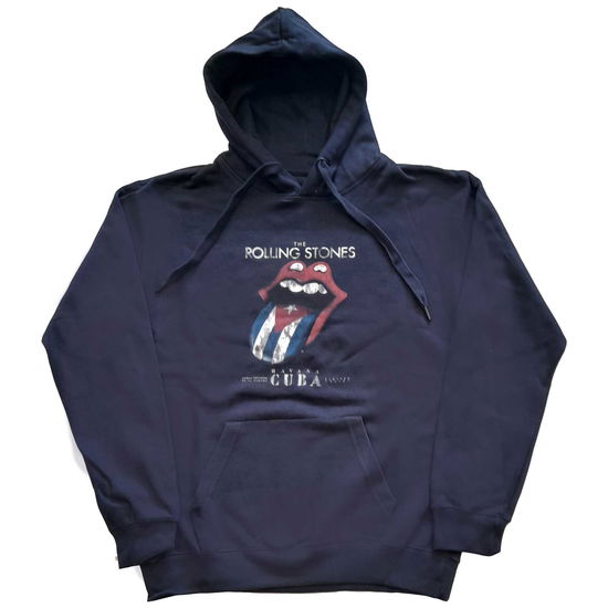 The Rolling Stones Unisex Pullover Hoodie: Havana Cuba - The Rolling Stones - Merchandise -  - 5056561049243 - 